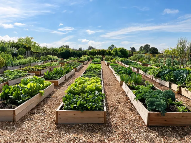 Vegetable crop beds